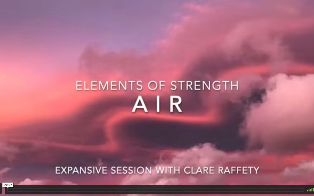 Elements of Strength: Air (chest, shoulders, arms). Expansive